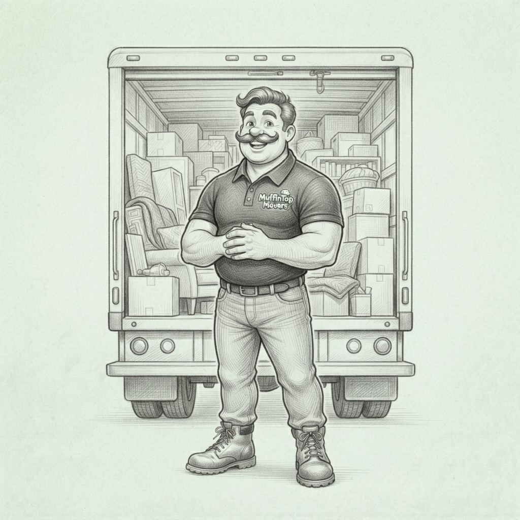 MuffinTopMan In front of Truck